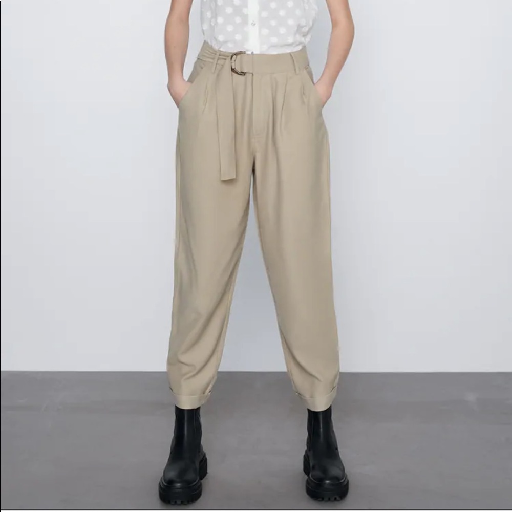 Zara TRF belted pants